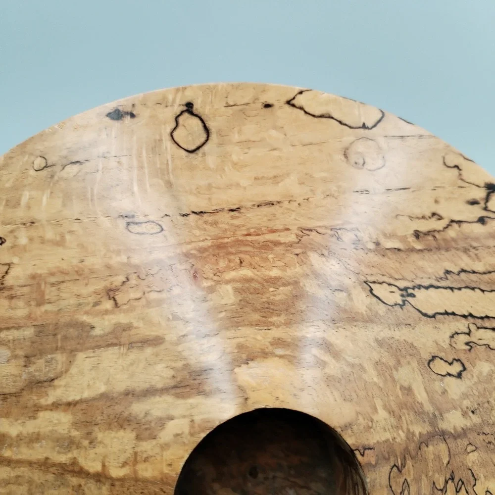 Wohlfart Studio Art Wood Turned Spalted Oak Bowl #30144 Signed Handturned MCM